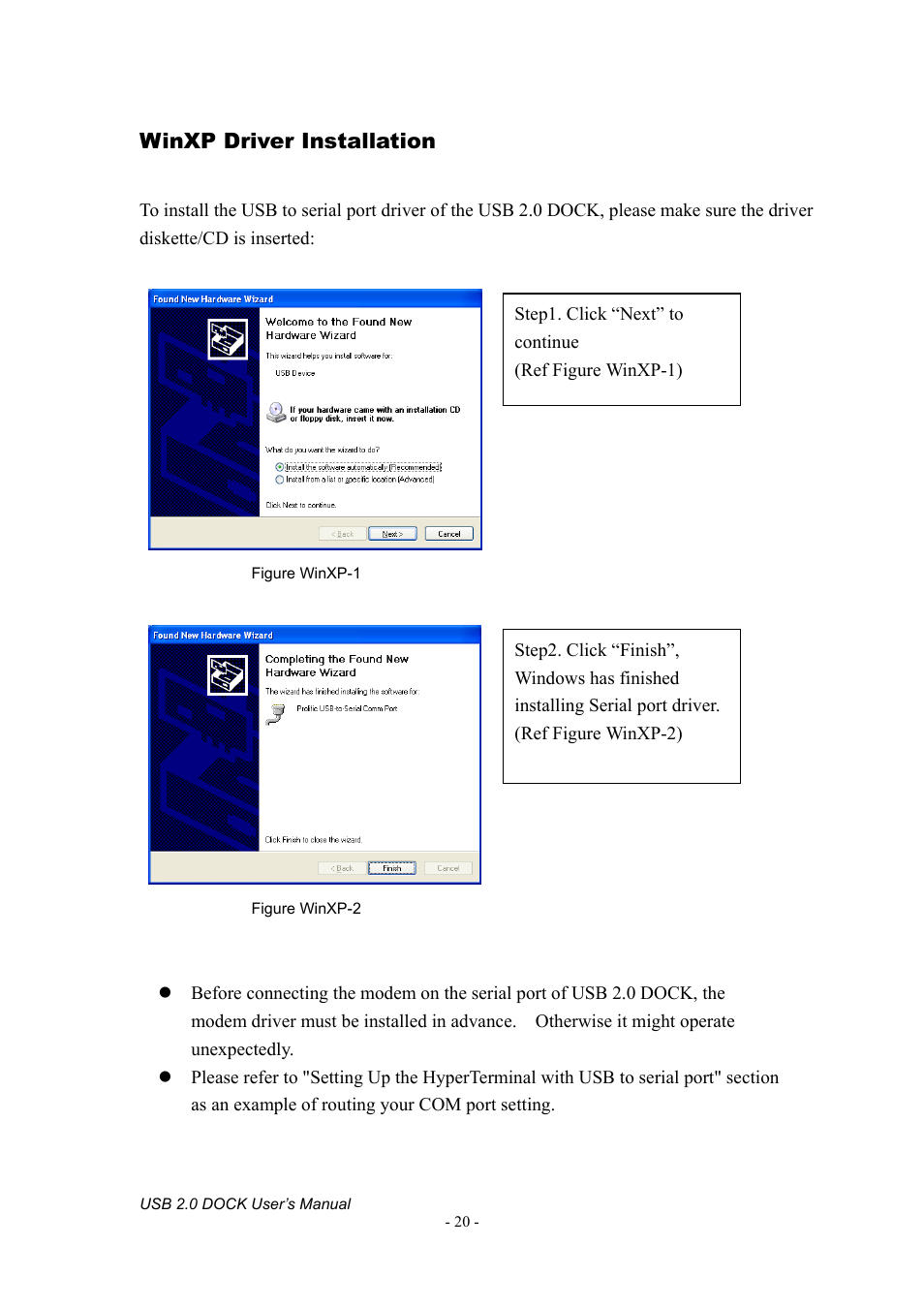 Xp d, River, Nstallation | Winxp driver installation | Jameco Electronics 527822 User Manual | Page 21 / 31