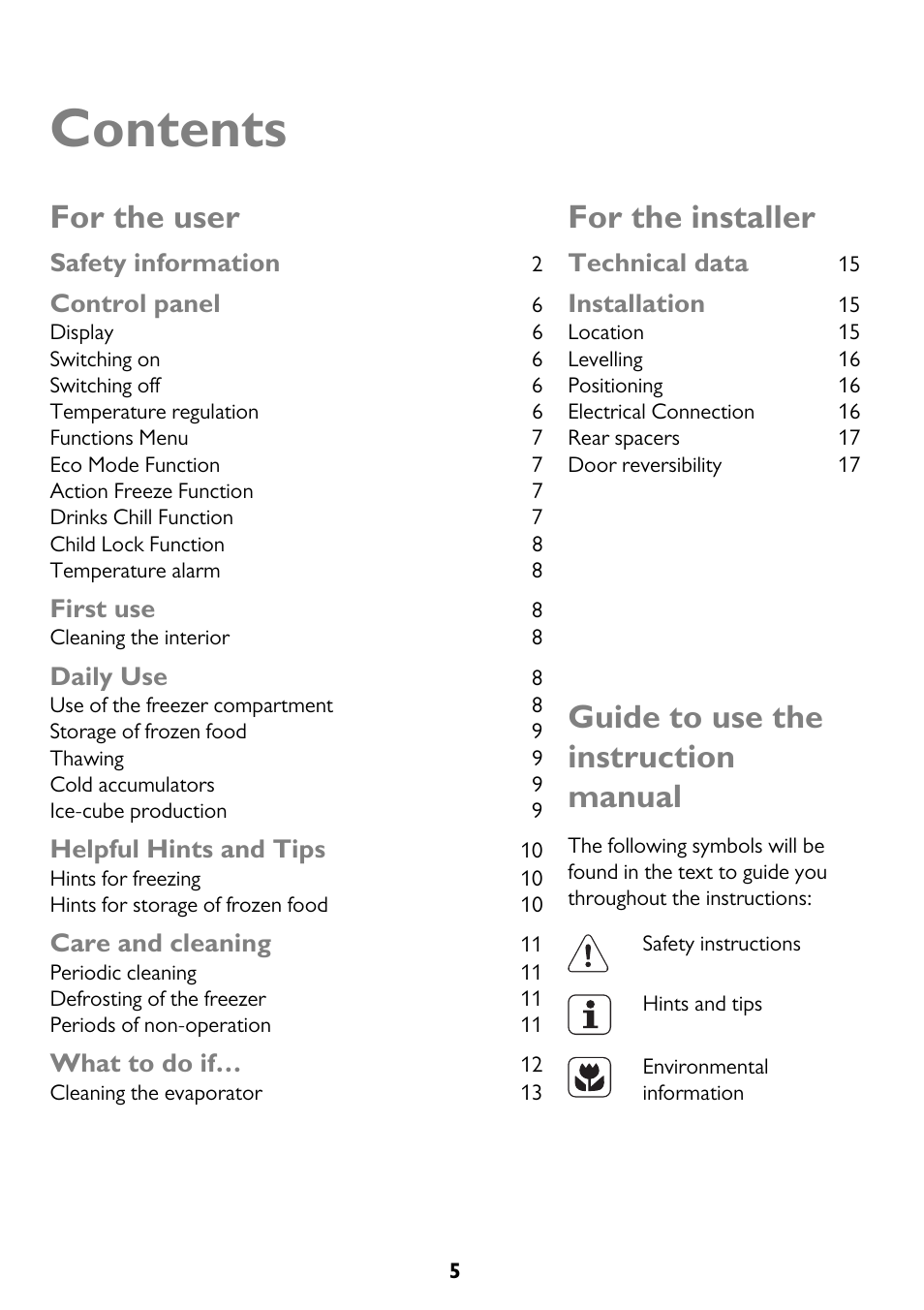 John Lewis JLFZW1812 User Manual | Page 5 / 20