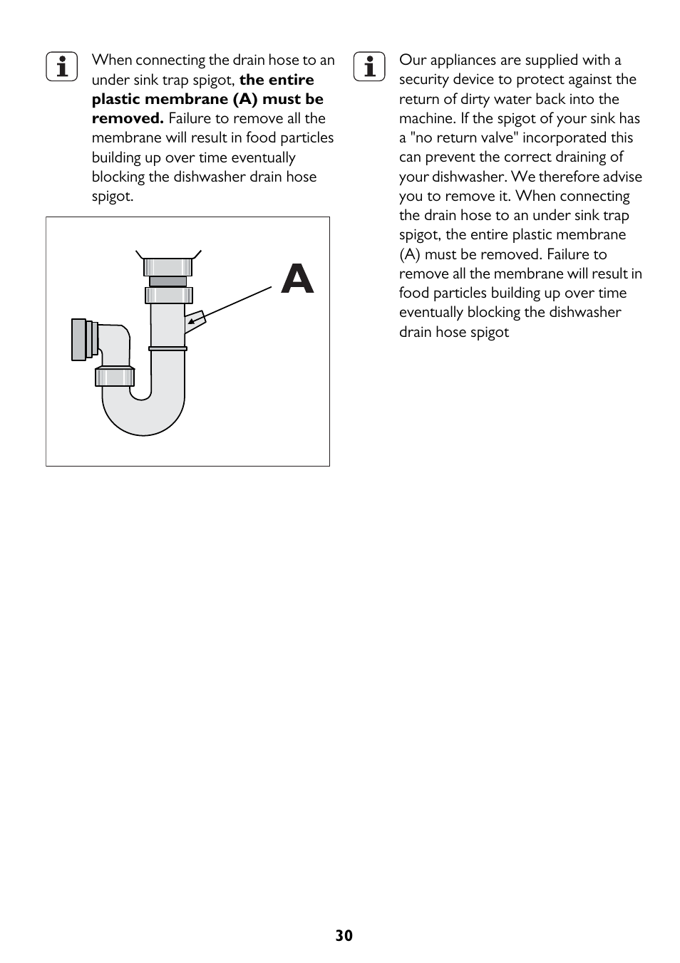 John Lewis JLDWS1208 User Manual | Page 30 / 36