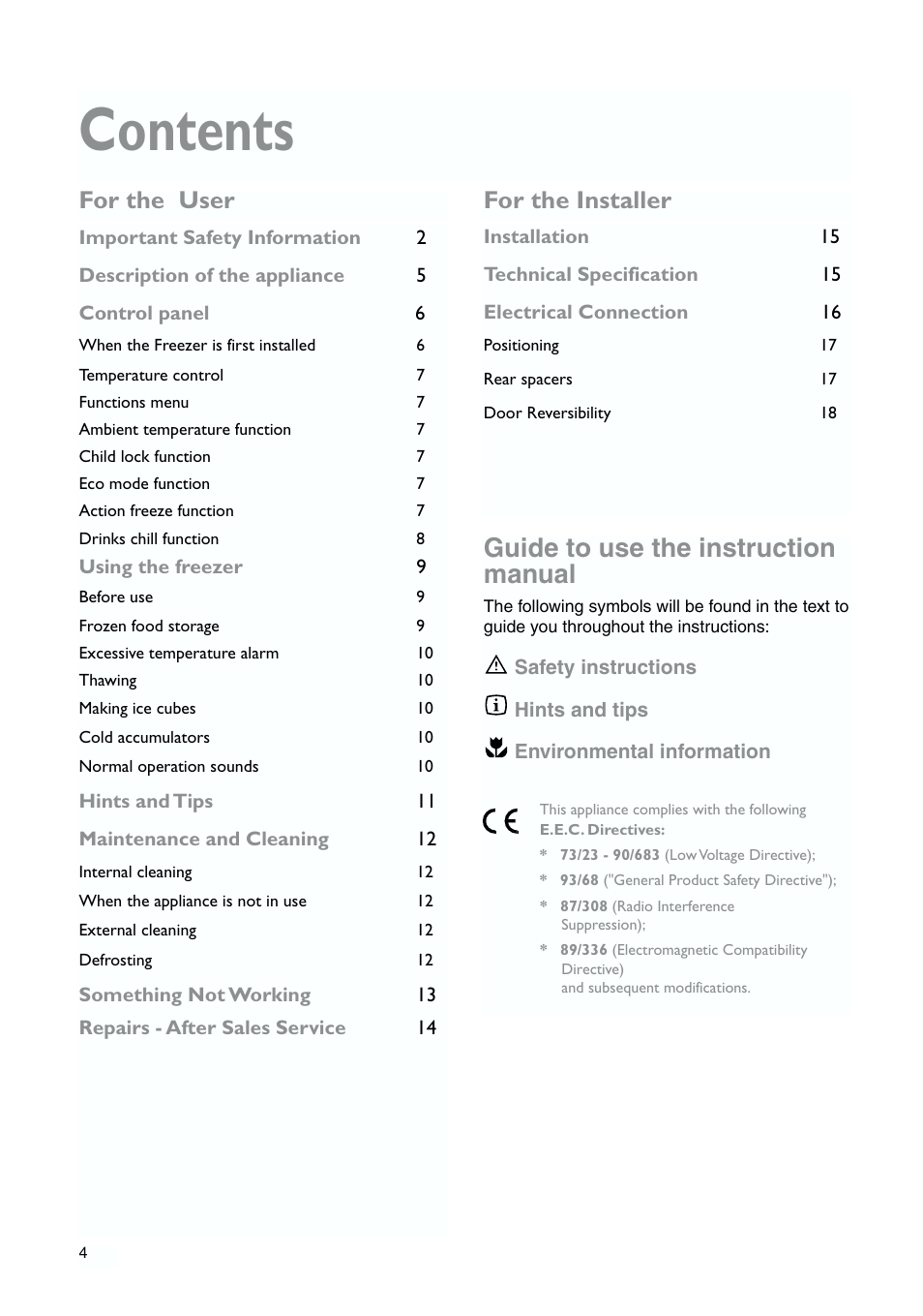 John Lewis JLFZW1810 User Manual | Page 4 / 20