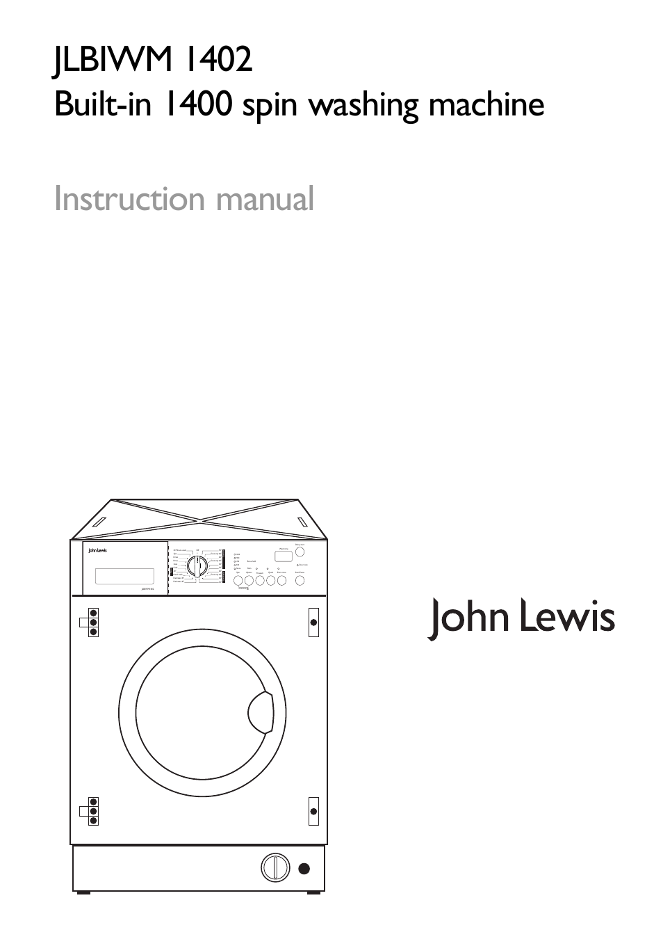 John Lewis JLBIWM 1402 User Manual | 28 pages