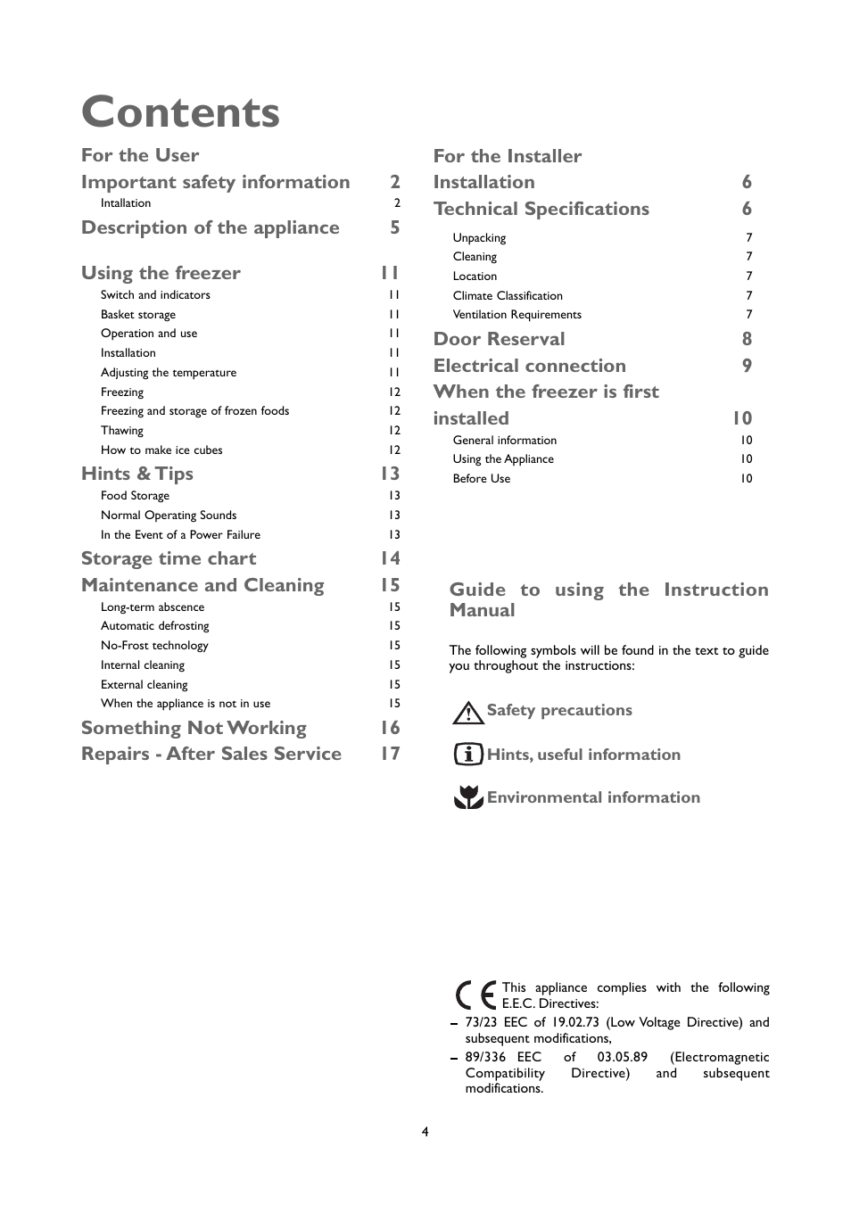 John Lewis JLUCFZW6002 User Manual | Page 4 / 20