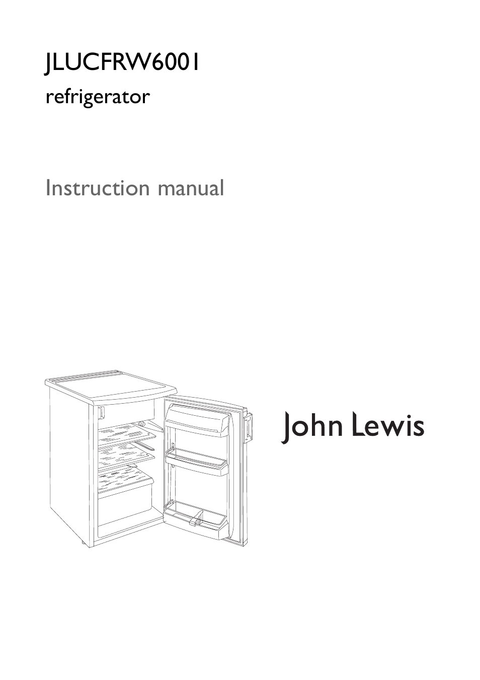 John Lewis JLUCFRW6001 User Manual | 20 pages