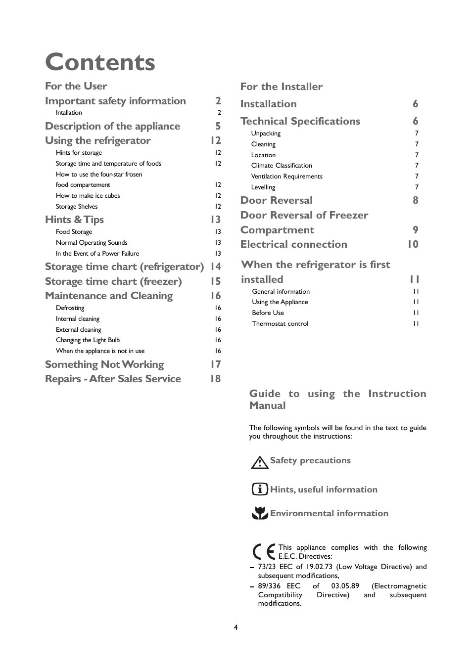 John Lewis JLUCFRW6001 User Manual | Page 4 / 20