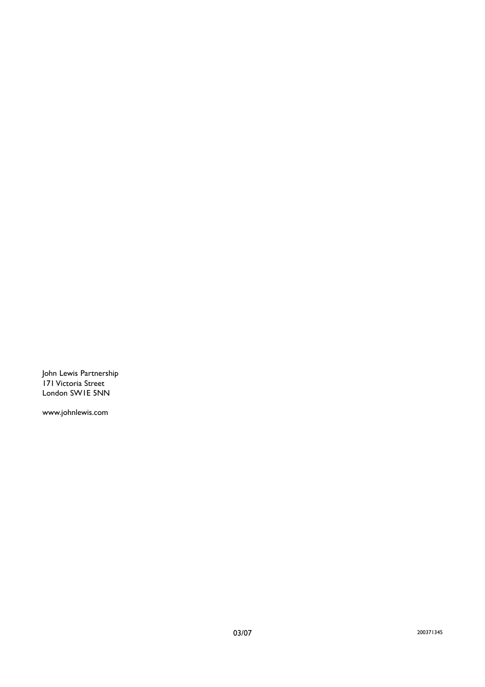 John Lewis JLFFW1807 User Manual | Page 24 / 24