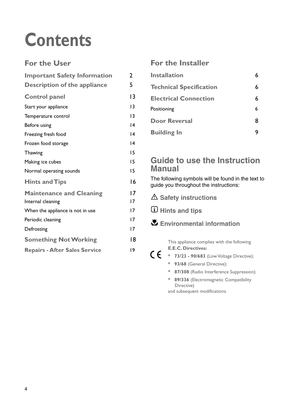 John Lewis JLBIUCF 01 User Manual | Page 4 / 20