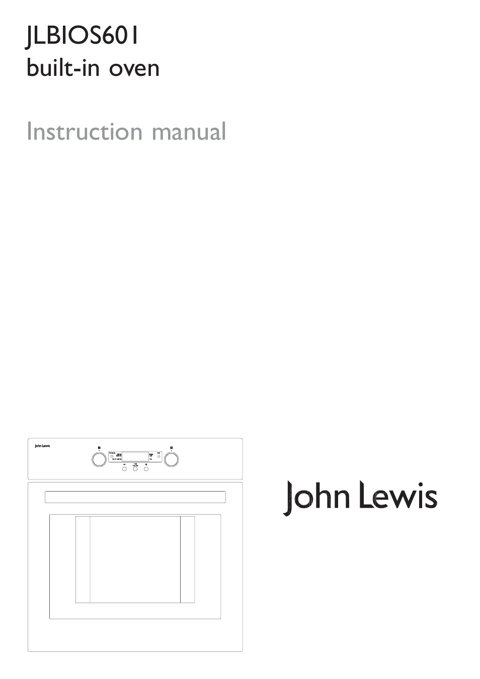 John Lewis JLBIOS601 User Manual | 24 pages