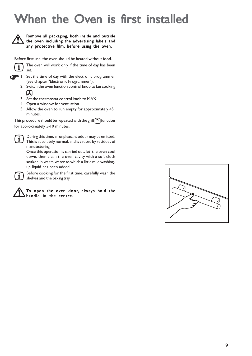 When the ov | John Lewis JLBIOS601 User Manual | Page 9 / 24