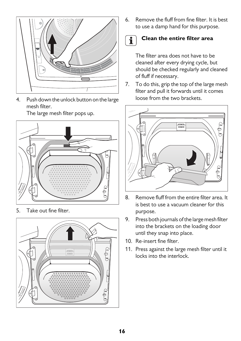 John Lewis JLTDC11 User Manual | Page 16 / 32