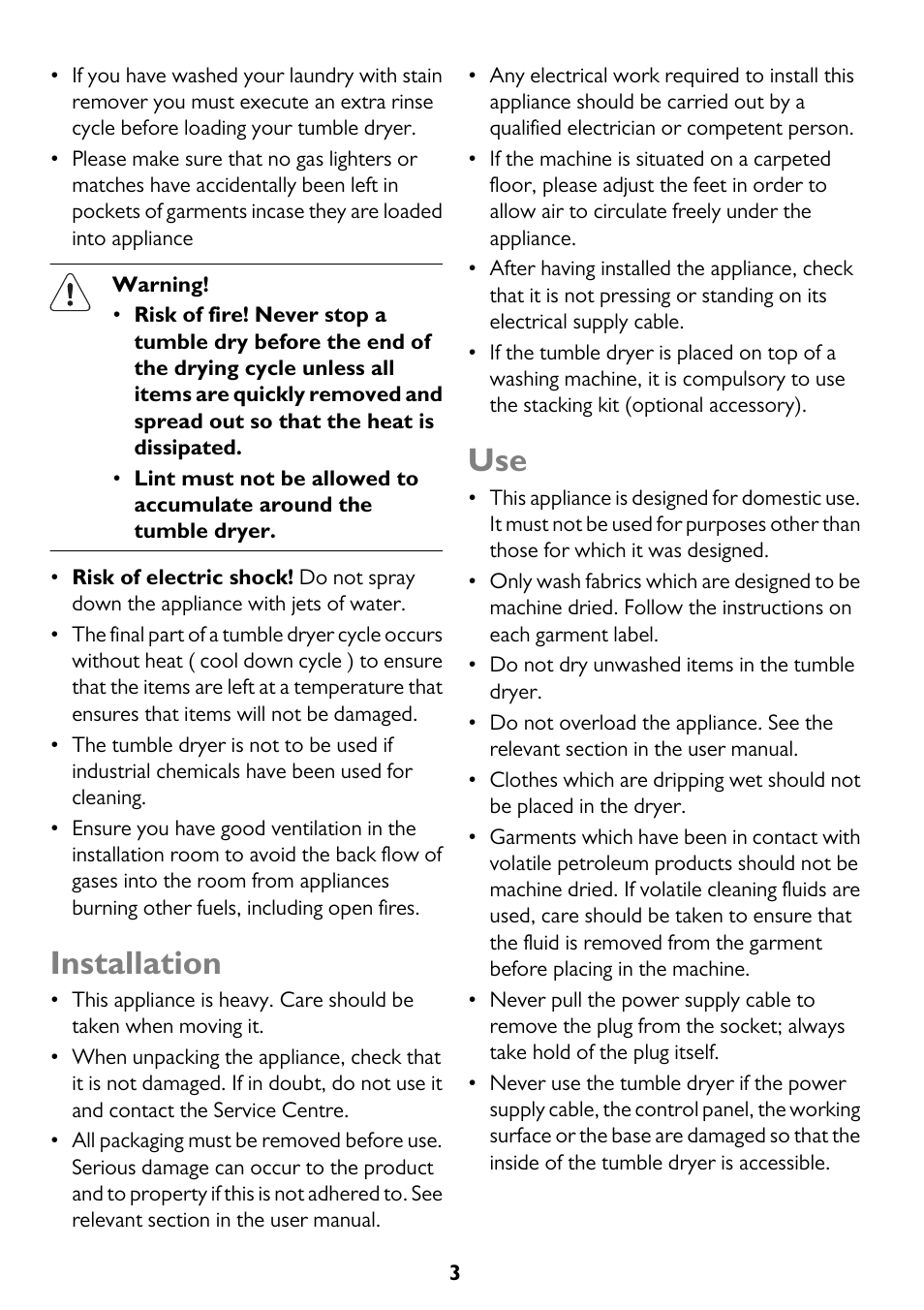 Installation | John Lewis JLTDC11 User Manual | Page 3 / 32