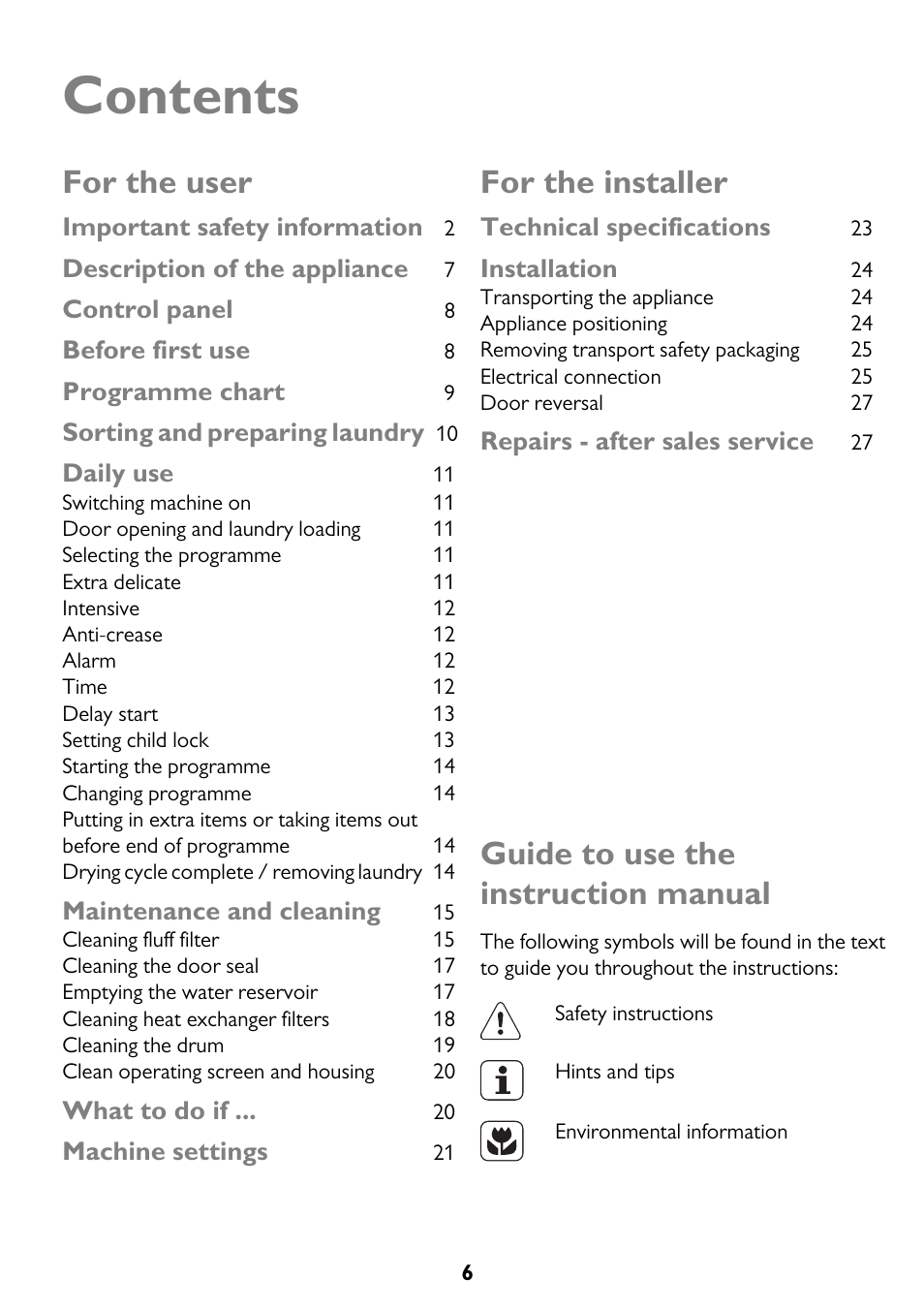 John Lewis JLTDC11 User Manual | Page 6 / 32