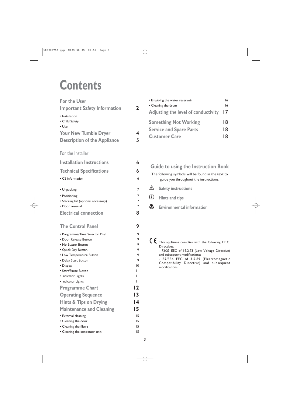 John Lewis JLTDC 05 User Manual | Page 3 / 20