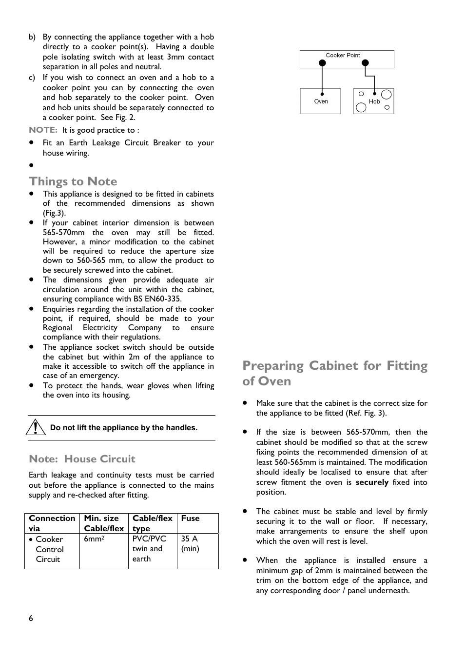 Preparing cabinet for fitting of oven | John Lewis JLBIDOS904 User Manual | Page 6 / 32