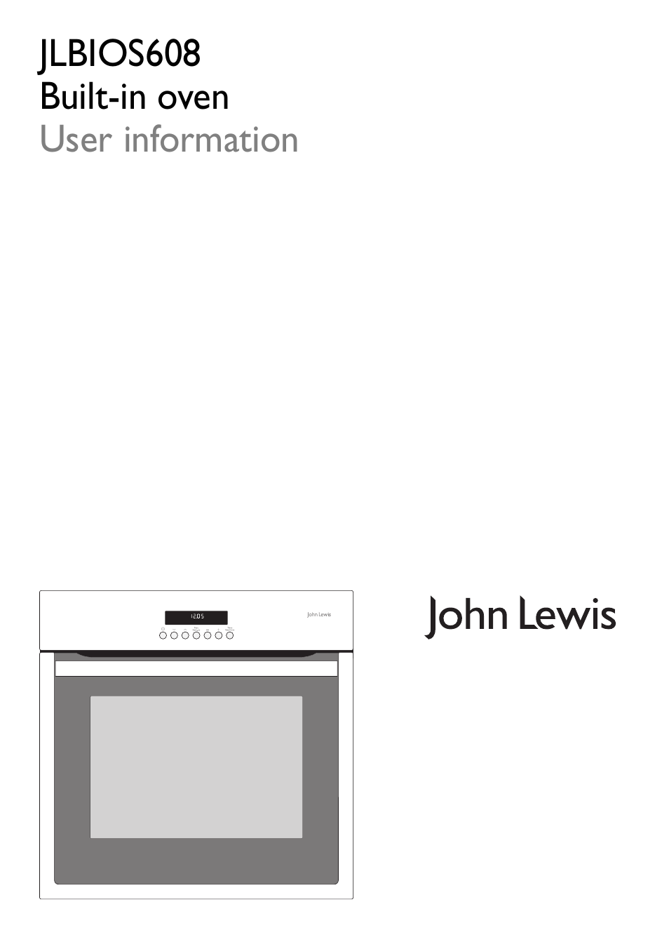 John Lewis JLBIOS608 User Manual | 56 pages
