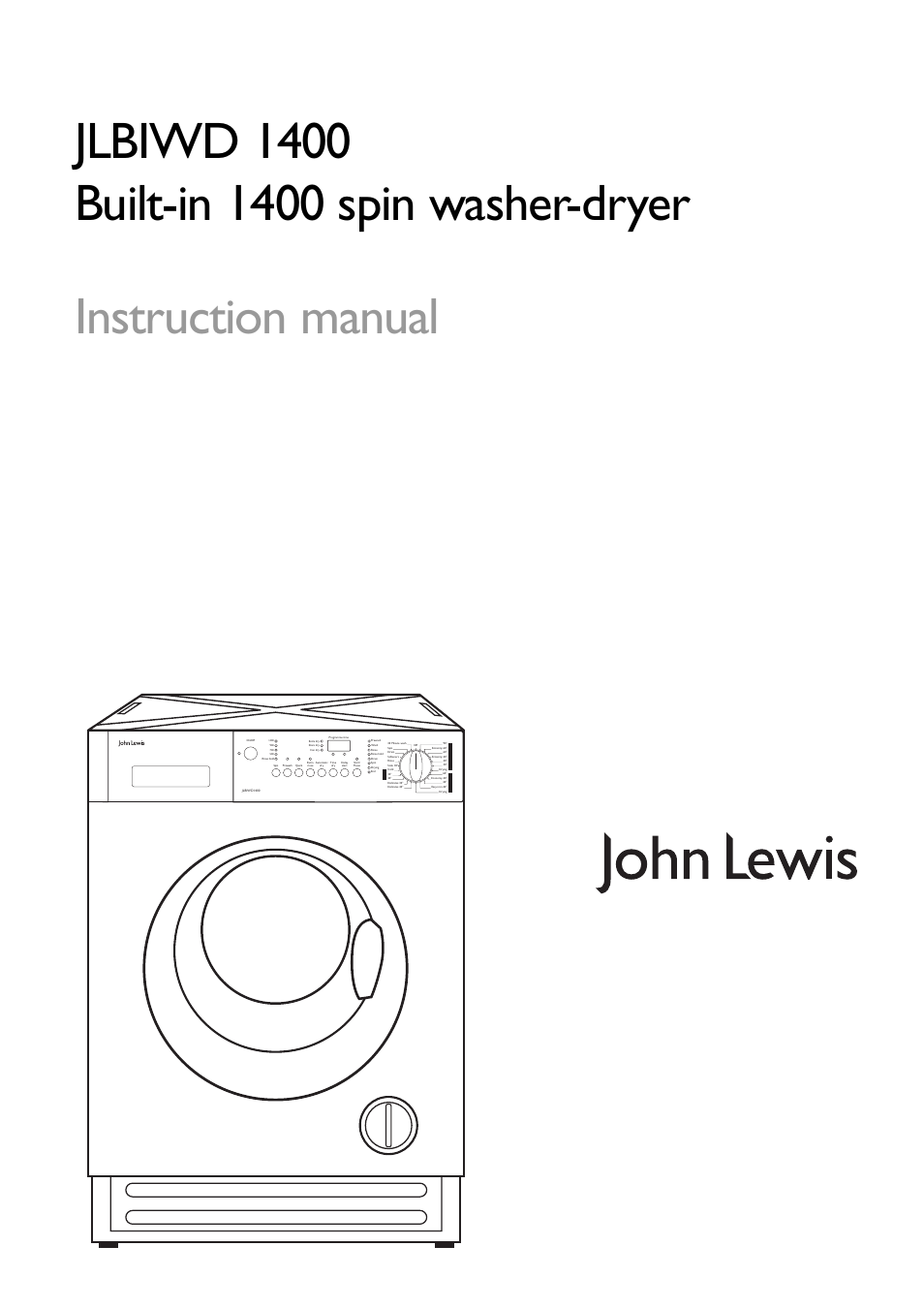 John Lewis JLBIWD 1400 User Manual | 34 pages
