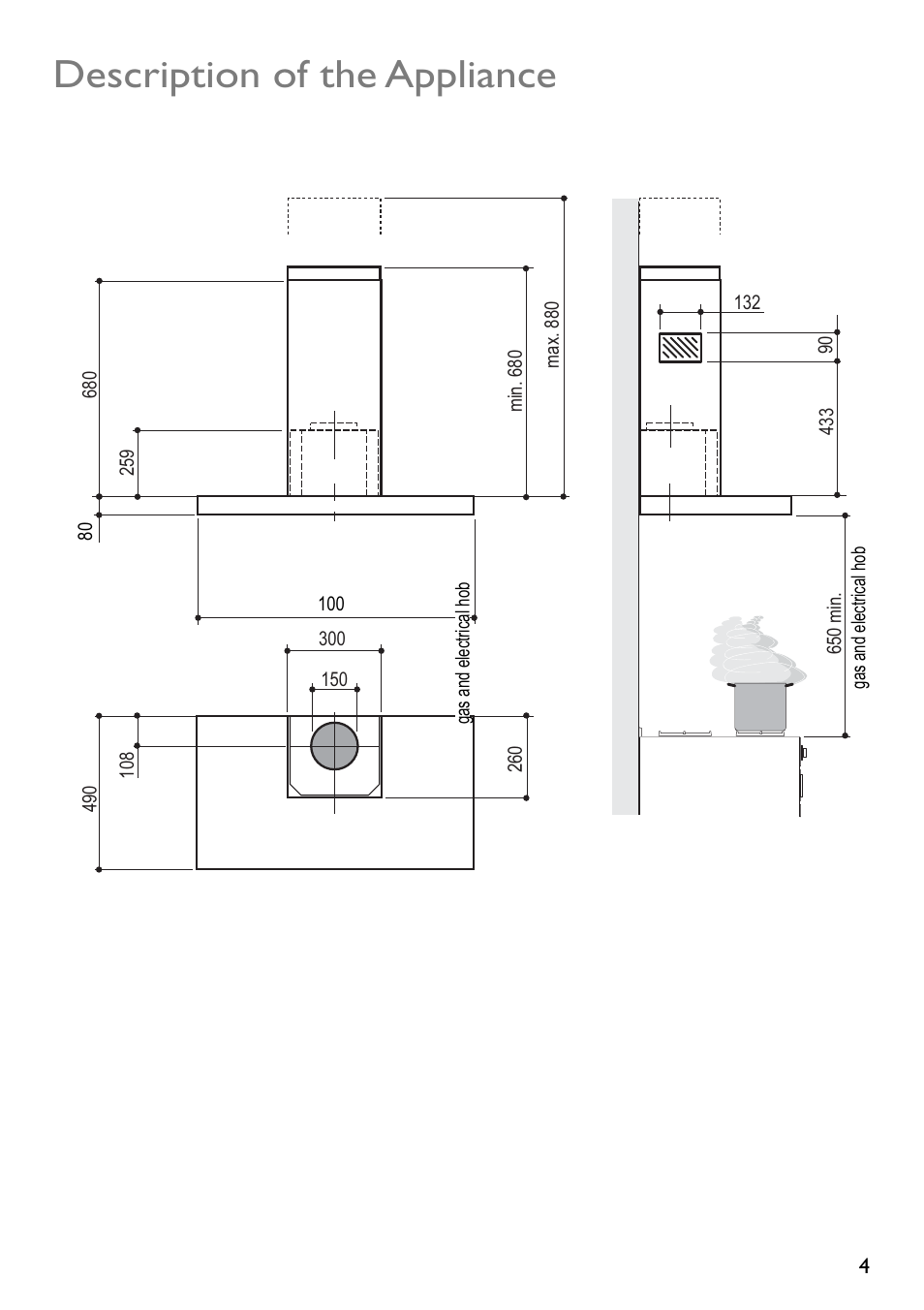 Description of the appliance | John Lewis JLBIHD105 User Manual | Page 4 / 16