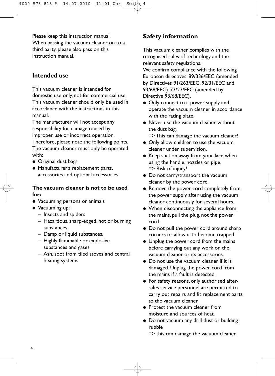 John Lewis JLVS06 User Manual | Page 4 / 20