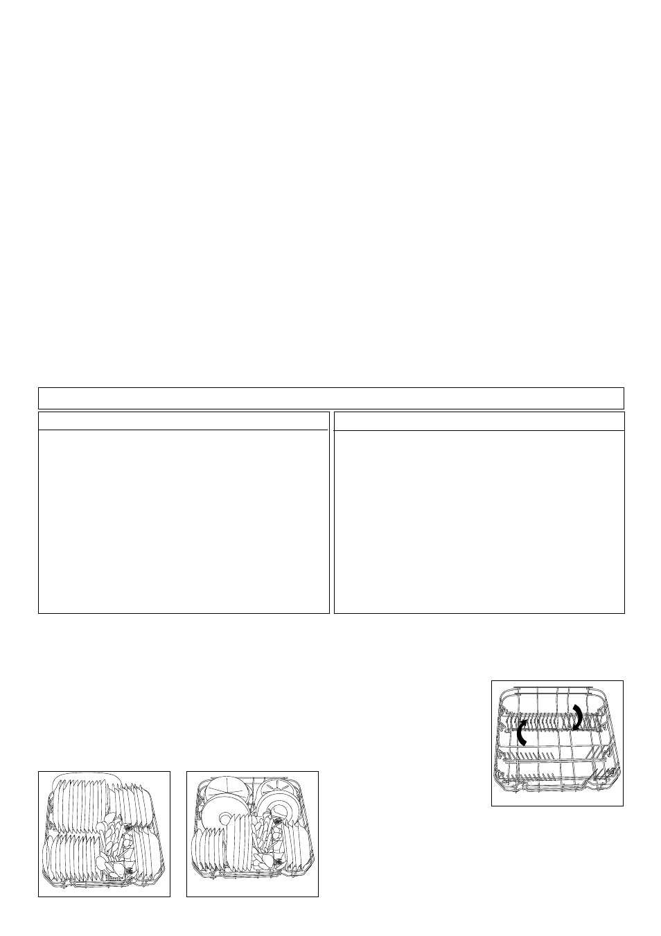 Loading cutlery and dishes, The lower basket, Are not suitable | John Lewis JLDWW 1201 User Manual | Page 10 / 24