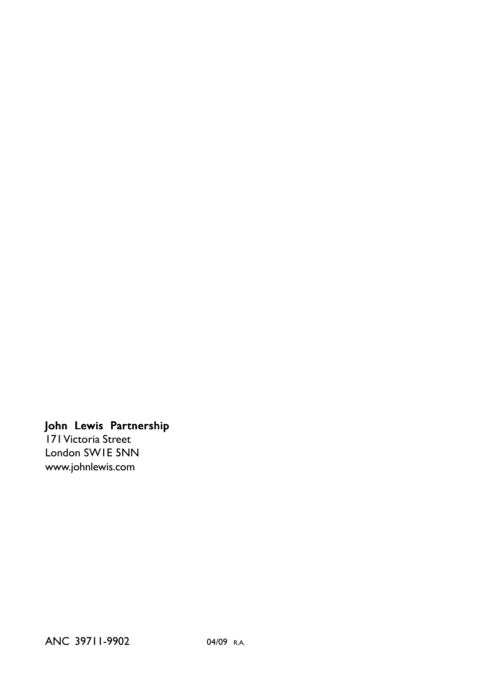 John Lewis JLBIGH753 User Manual | Page 24 / 24