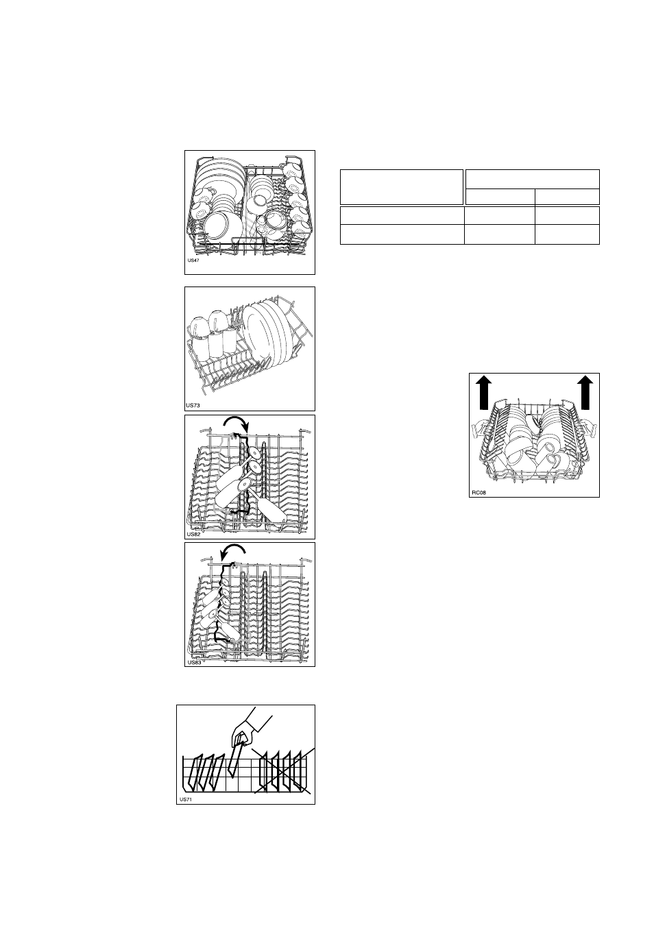 The upper basket, Adjusting the height of the upper basket | John Lewis JLBIDW 1200 User Manual | Page 17 / 28