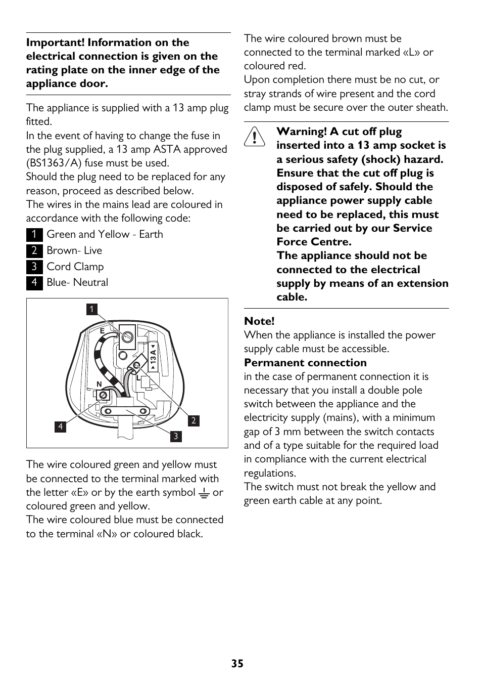 John Lewis JLWM 1604 User Manual | Page 35 / 44