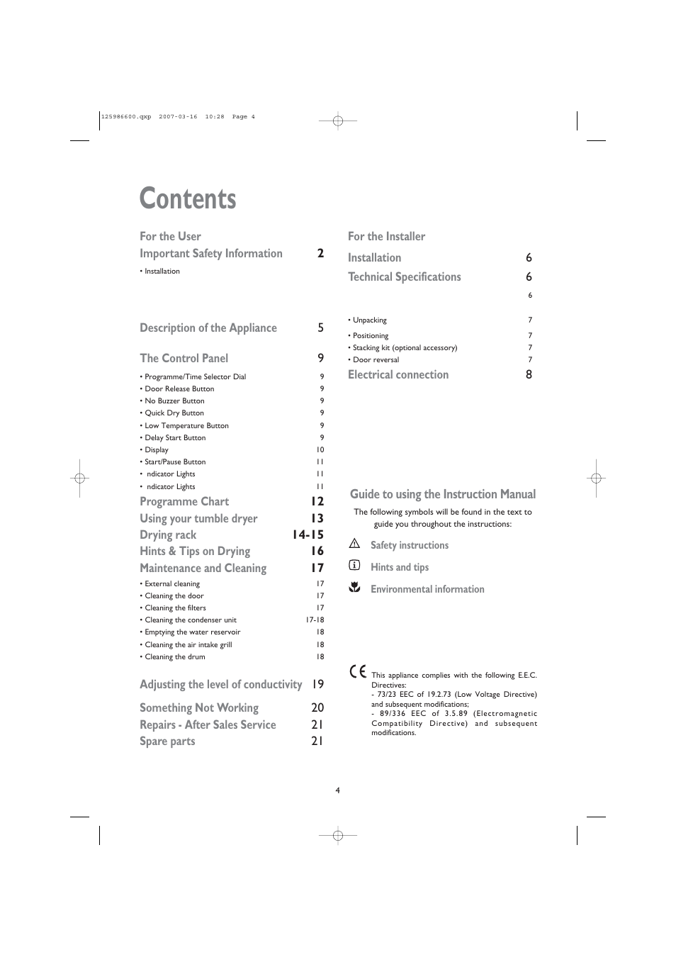 John Lewis U30401 JLTDC 07 User Manual | Page 4 / 22