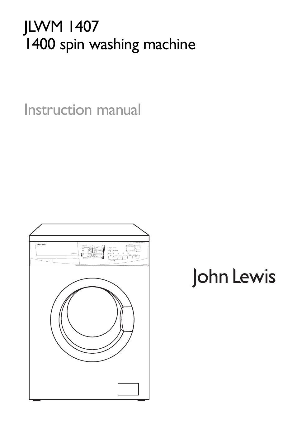 John Lewis JLWM1407 User Manual | 28 pages