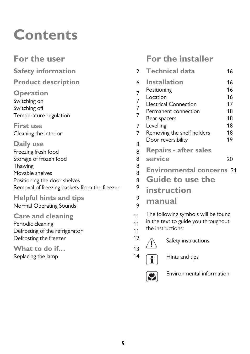 John Lewis JLFFW175 User Manual | Page 5 / 24