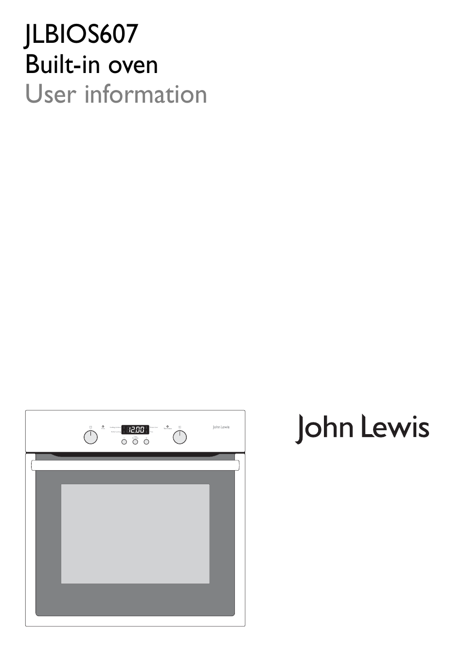 John Lewis JLBIOS607 User Manual | 52 pages