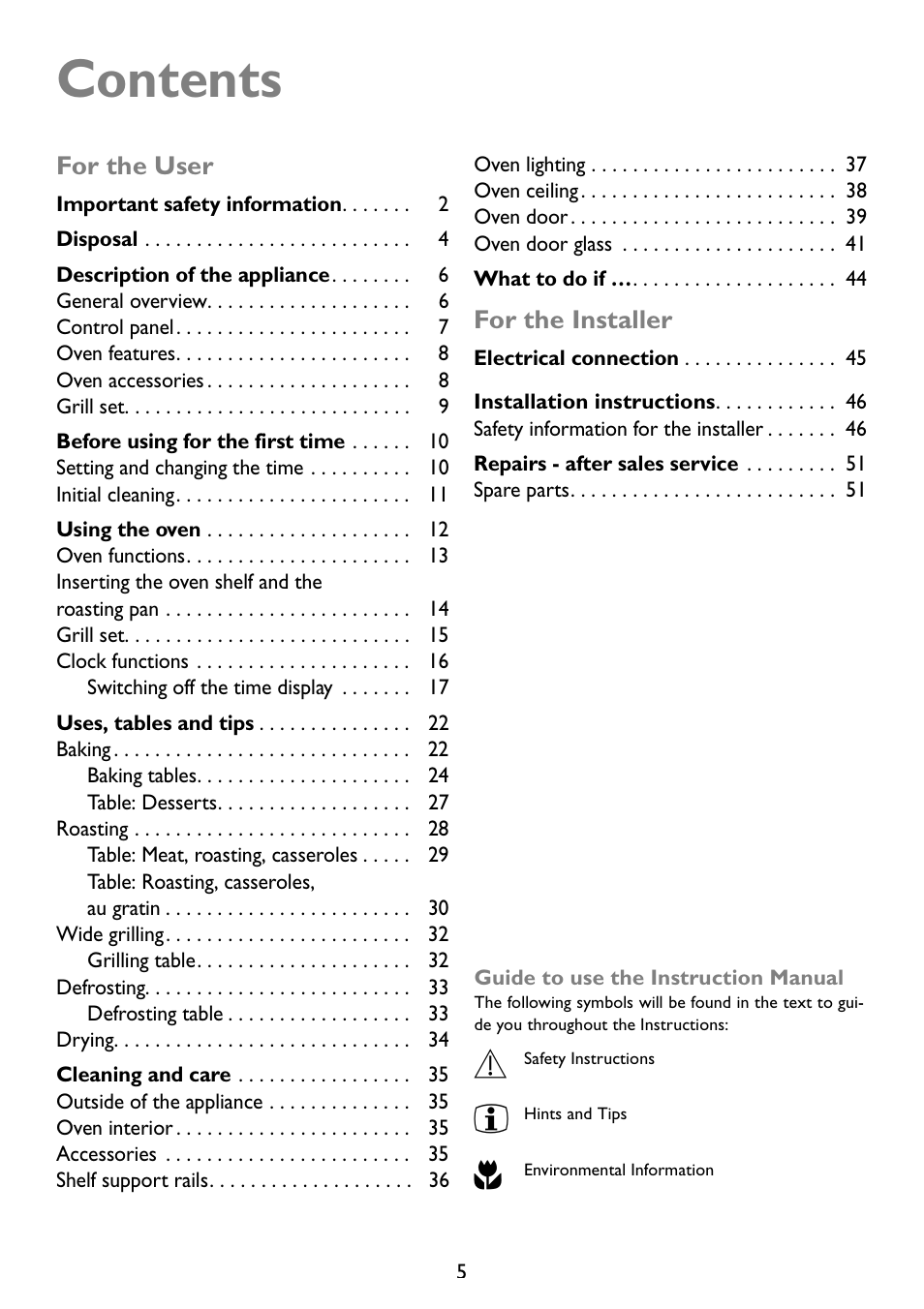 John Lewis JLBIOS607 User Manual | Page 5 / 52