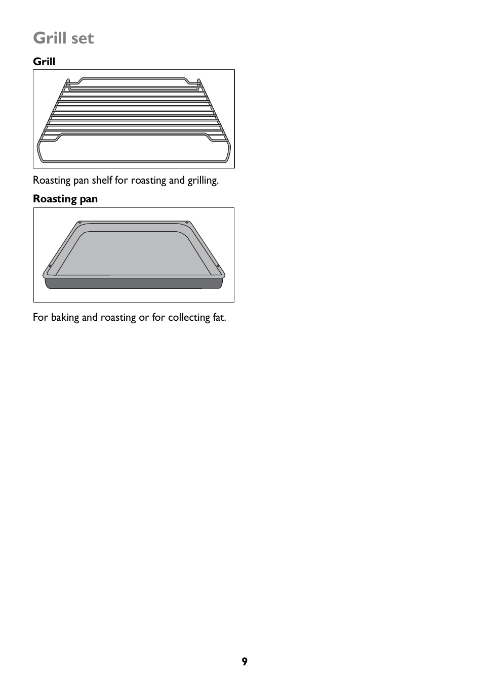 Grill set | John Lewis JLBIOS607 User Manual | Page 9 / 52