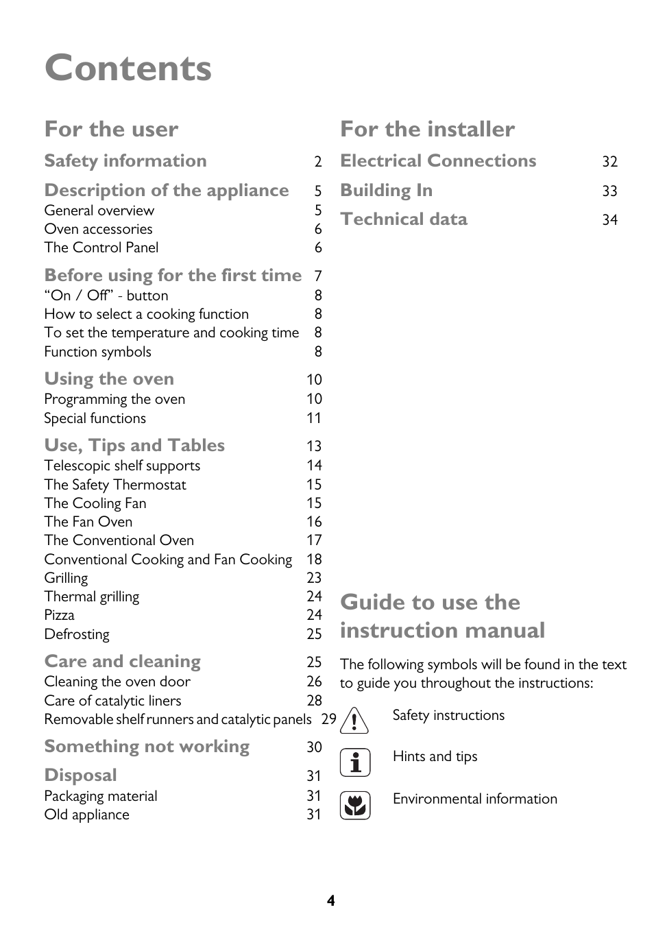 John Lewis JLBIOS662 User Manual | Page 4 / 36
