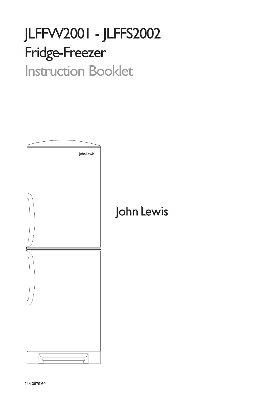 John Lewis JLFFW2001 User Manual | 16 pages