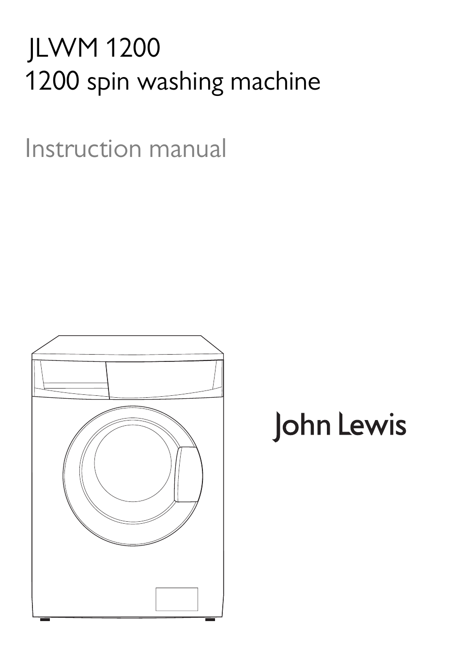John Lewis JLWM 1200 User Manual | 36 pages