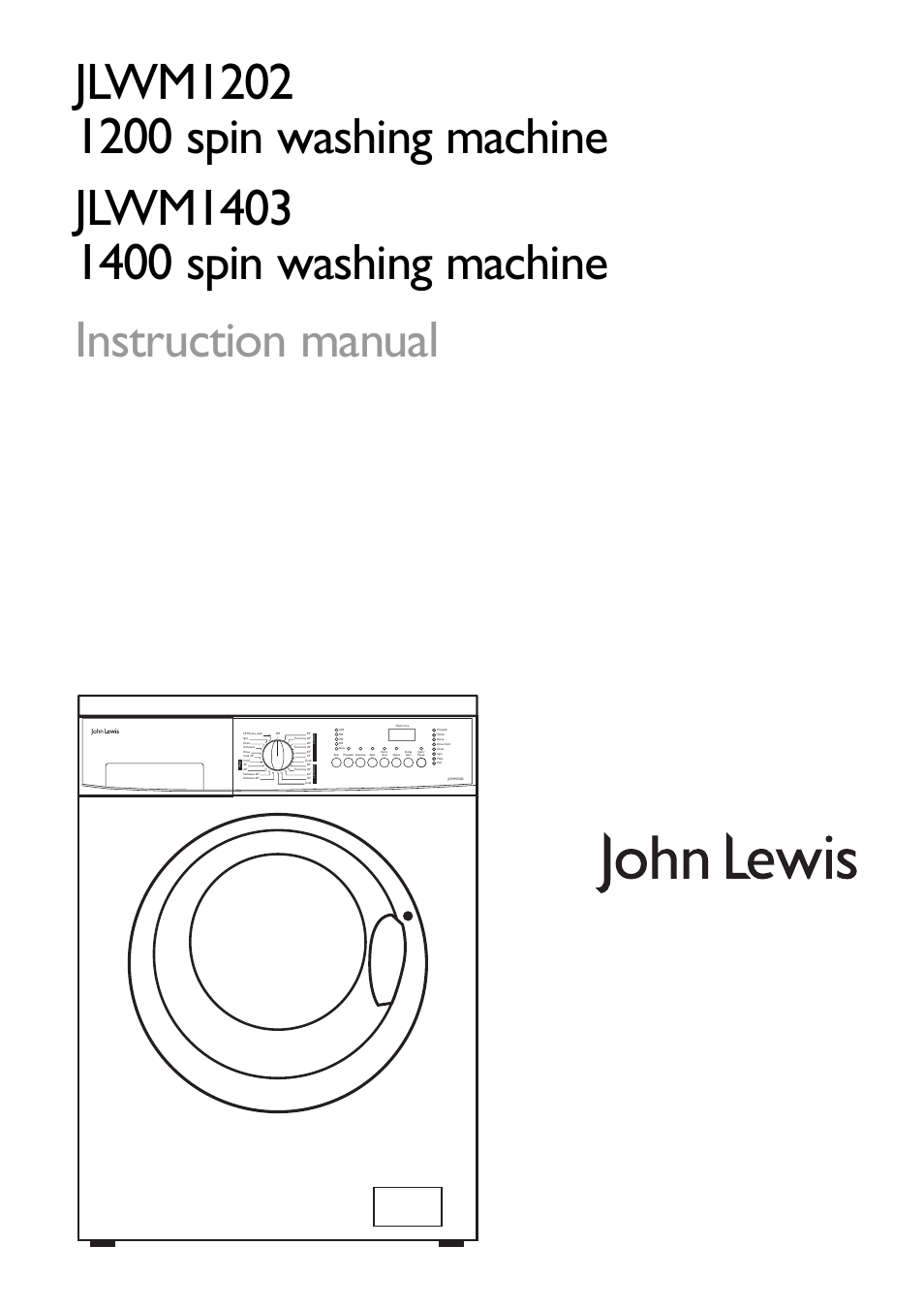 John Lewis JLWM1403 User Manual | 27 pages