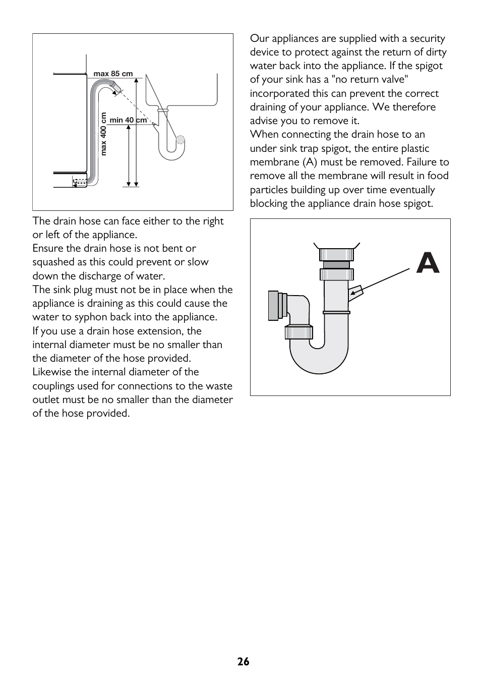 John Lewis JLBIDW 1201 User Manual | Page 26 / 32