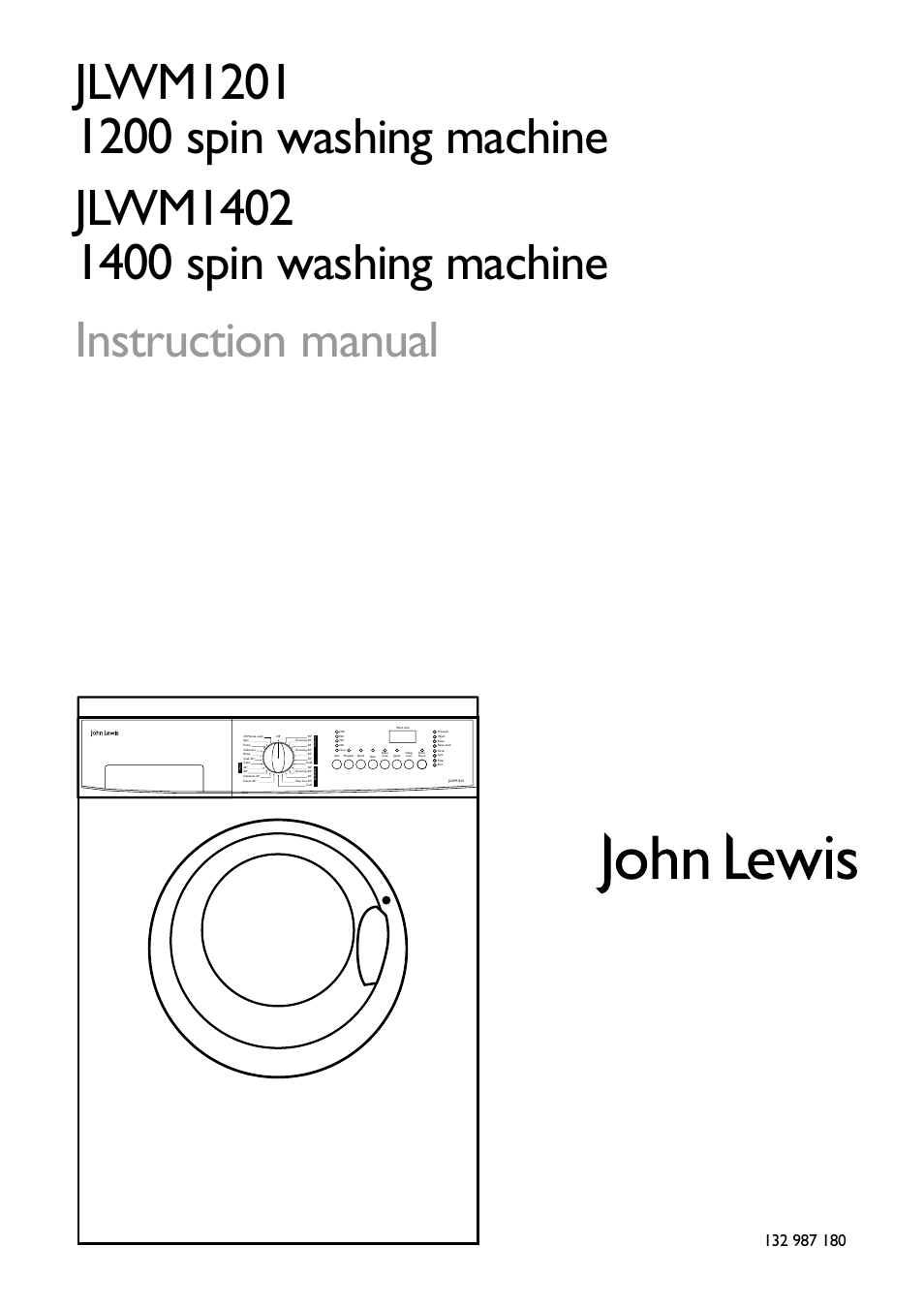 John Lewis JLWM1402 1400 User Manual | 26 pages