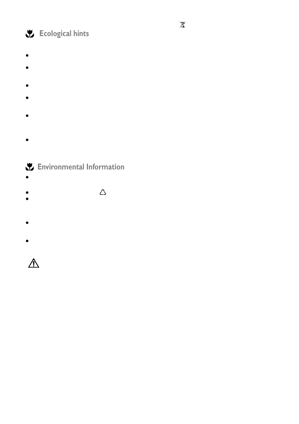 Environmental information ecological hints | John Lewis JLFZW 1806 User Manual | Page 3 / 20