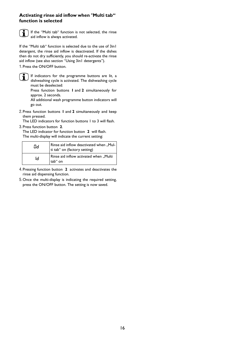 John Lewis JLDWW 1203 User Manual | Page 16 / 32