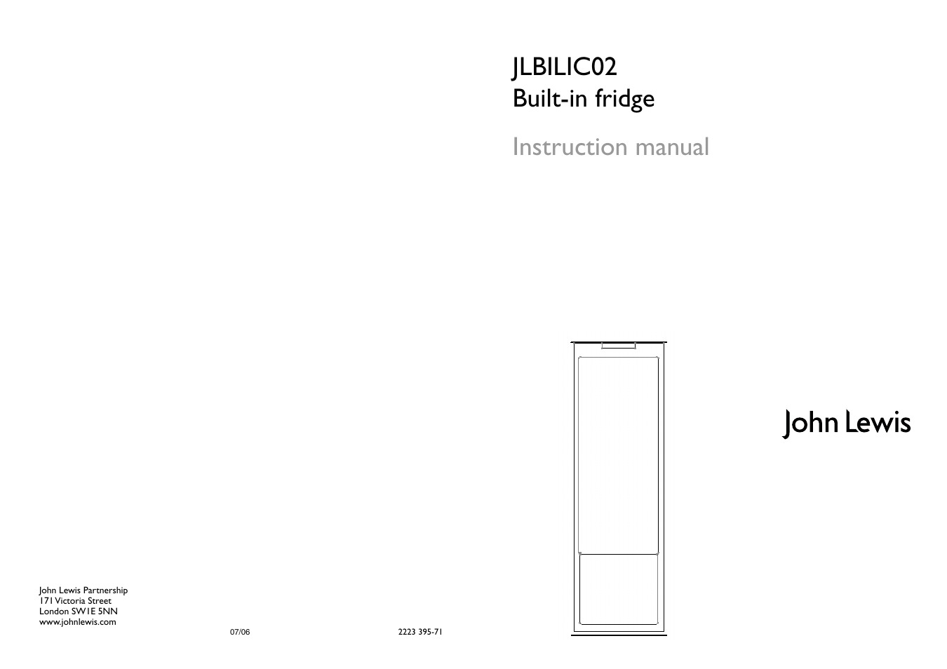 John Lewis JLBILIC02 User Manual | 10 pages