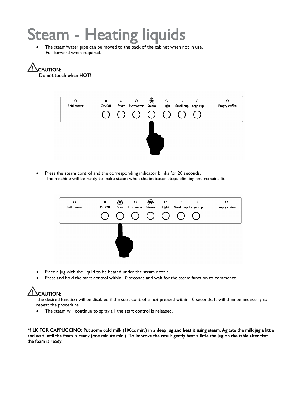 Steam - heating liquids | John Lewis JLBICM 01 User Manual | Page 21 / 32