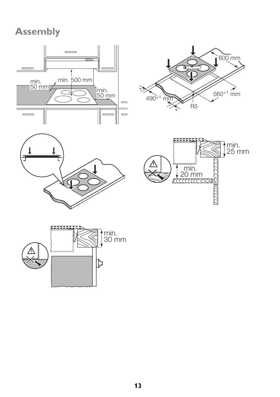 Assembly | John Lewis JLBICH605 User Manual | Page 13 / 16