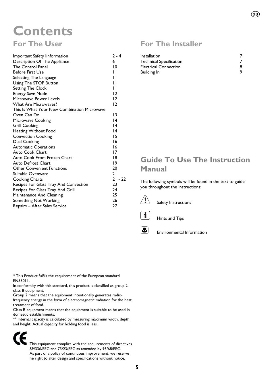 John Lewis JLBIMW01 User Manual | Page 5 / 28