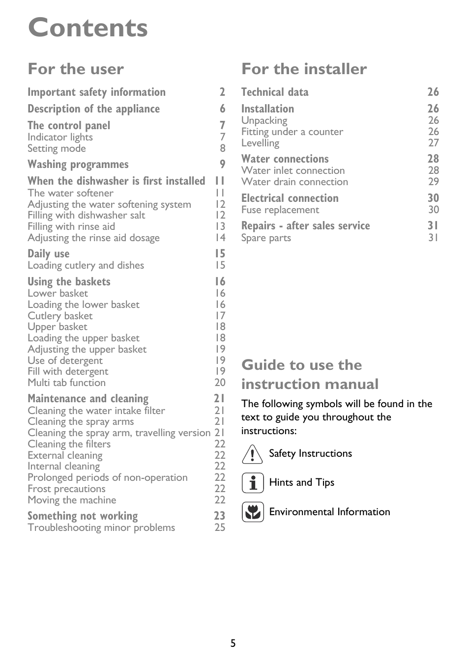 John Lewis JLDWS 907 User Manual | Page 5 / 32