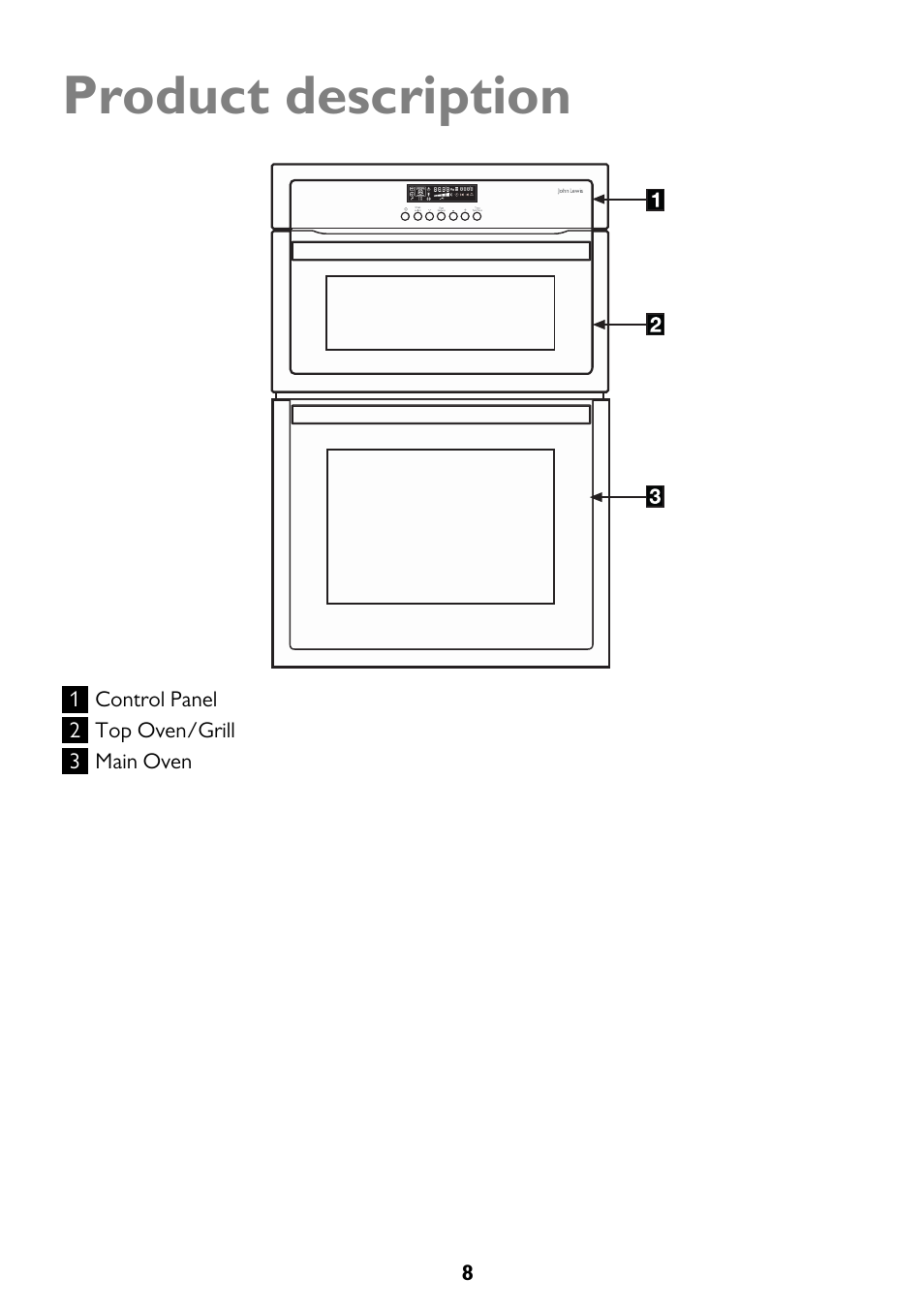 Product description | John Lewis JLBIDO911 User Manual | Page 8 / 48
