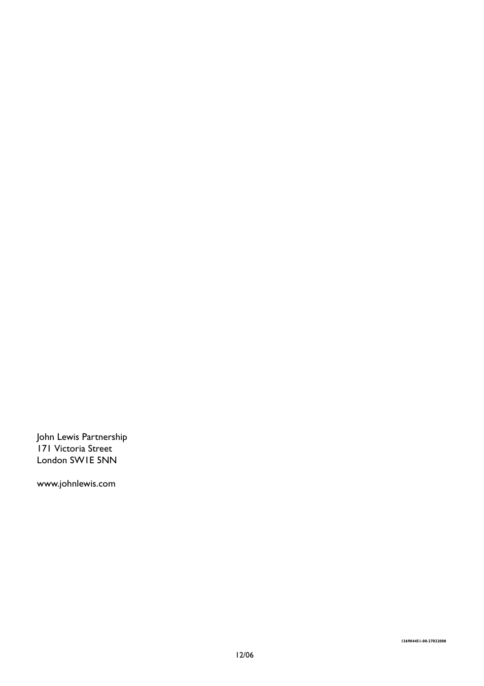John Lewis CONDENSER TUMBLE DRYER JLTDC 09 User Manual | Page 22 / 22