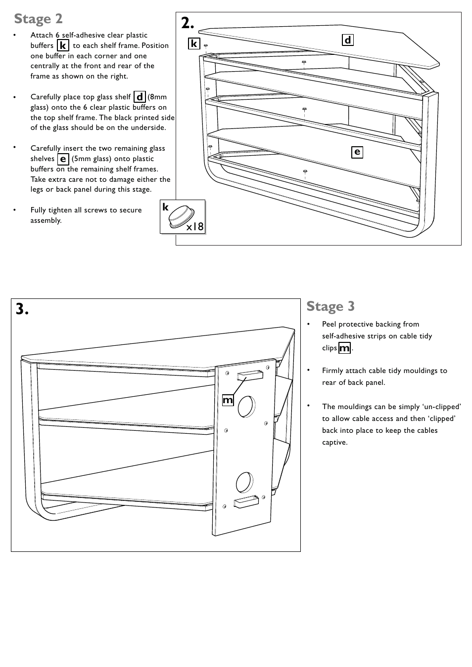 Stage 2, Stage 3 | John Lewis JL3/95-CB User Manual | Page 3 / 4