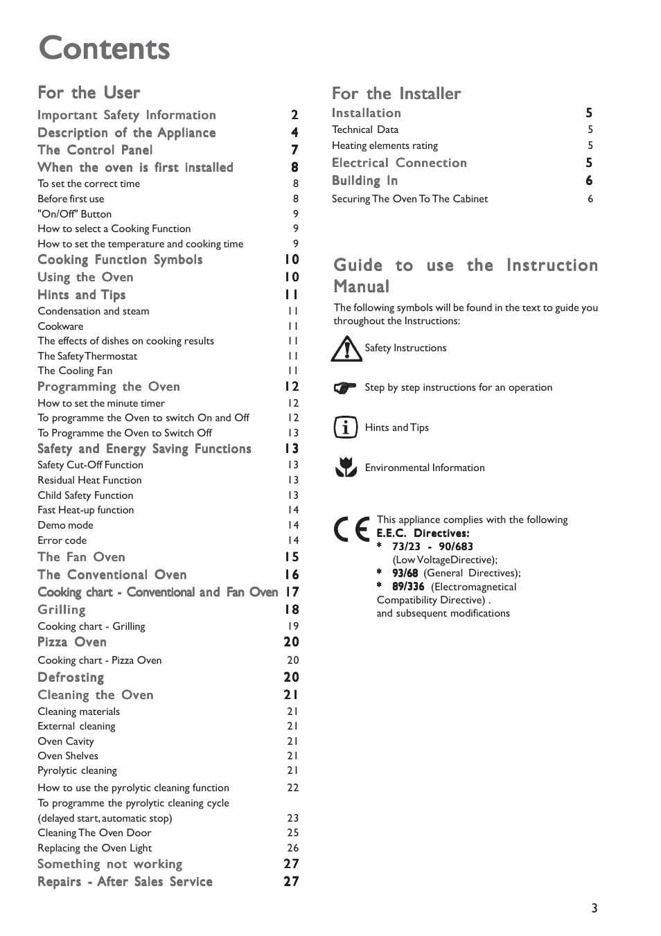 John Lewis JLBIOS603 User Manual | Page 3 / 28