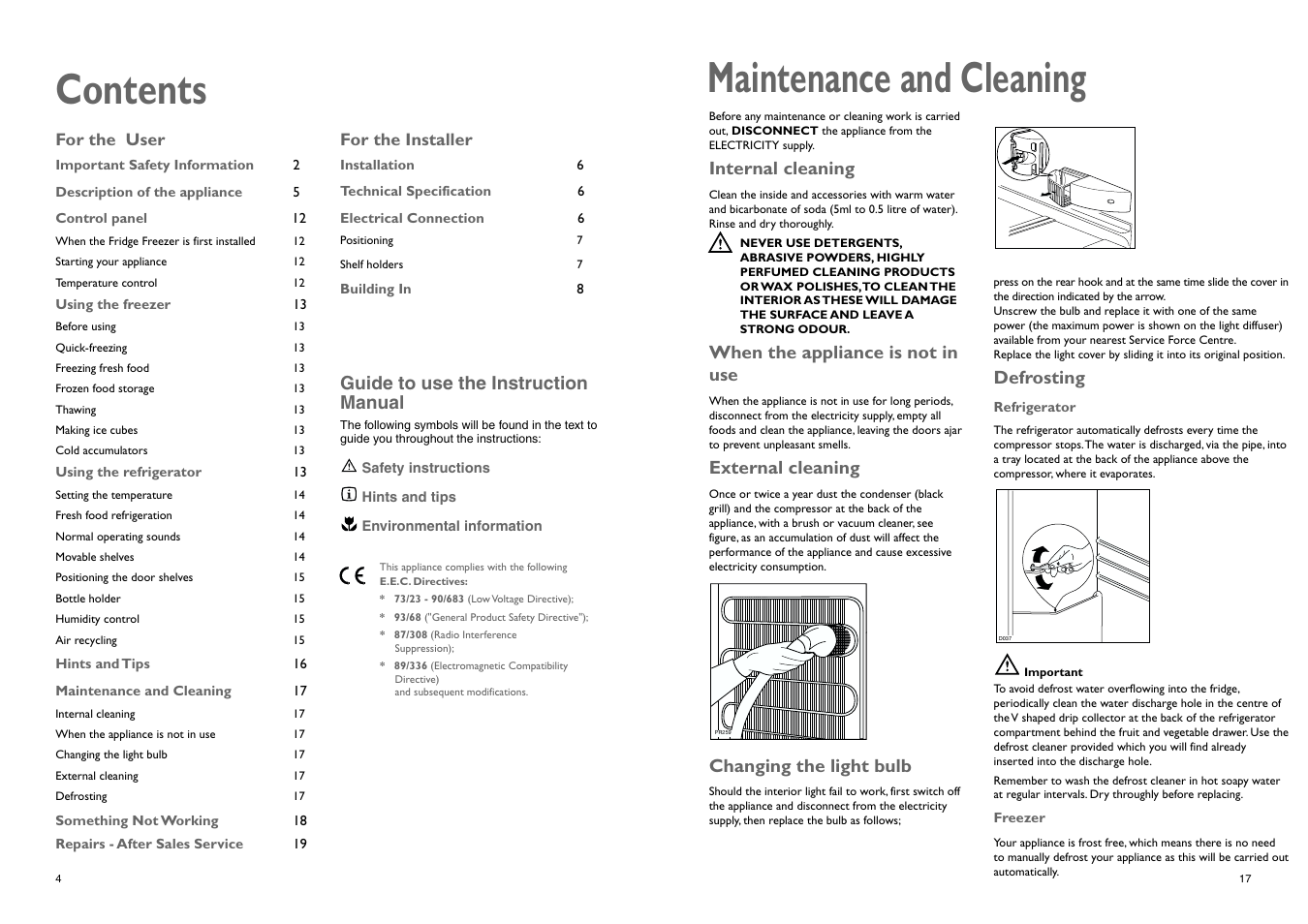 John Lewis JLBIFF 1802 User Manual | Page 17 / 20