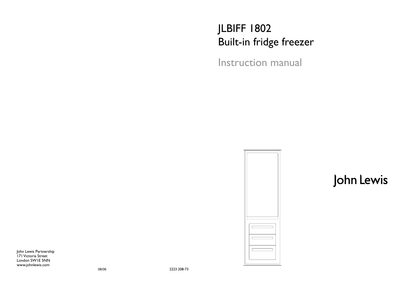John Lewis JLBIFF 1802 User Manual | Page 20 / 20